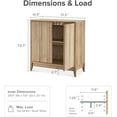 thumbnail image 3 of mopio Brooklyn Oak Storage Cabinet, Modern Farmhouse Entryway Accent Cabinet for Living Room, 3 of 9