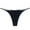 Black, variant on Thongs for Women Naughty Double Strap Thong Low Waist Cotton Shape Panties