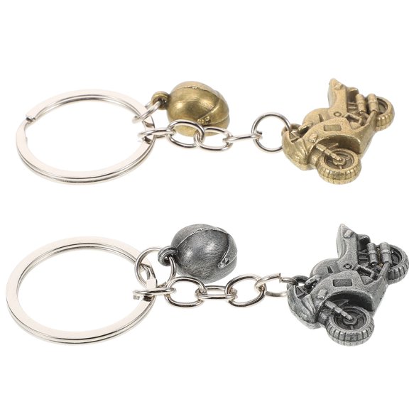 BESTYASH Assorted Color Alloy Motorcycle Keychain for Decor and Style 2Pcs