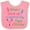 Pink and White, variant on Inktastic Future Field Hockey Player Boys or Girls Baby Bib