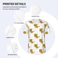 thumbnail image 5 of Rocae Leopard Print for Breathable Men's Baseball T-Shirt Fashionable Casual Baseball Jersey, Moisture-wicking Sportswear Small, 5 of 9