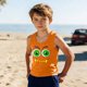 thumbnail image 5 of Niños Niños Niños Moda Lindo Gradiente Impresión Suave Camisola sin Mangas para el Uso Casual Y Ocasiones Especiales, 5 of 6