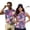 Pink Tropical Floral, variant on Aplkyhs Matching Couple Sport Shirts Fit Plain Blue Line American Flag Matching Golf Shirts for Couple Quarter Zip Mens Hawaiian Shirt for Casual Wear Breathable Fabric 4-Way Stretch