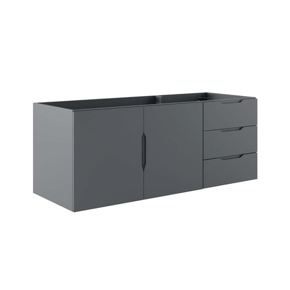 Contemporary Vitality 48" Wall-Mount Bathroom Vanity - Sleek Design, Ample Storage