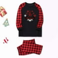 thumbnail image 2 of Uaswgudfs Christmas Pajamas for Family Matching Pjs Set Raglan Long Sleeve Tops Buffalo Plaid Trousers Cozy Sleepwear Xmas Jammies, 2 of 6