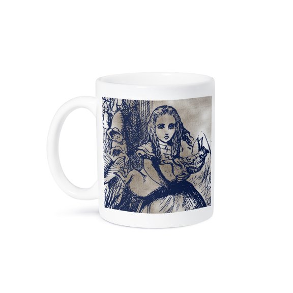 3dRose, Alice with Pig Vintage Alice in Wonderland, 15oz Mug
