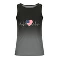 thumbnail image 3 of Pitauce Independence Day Tank Tops Men Casual USA Flag Print Crewneck Gym Workout Tank T-Shirt Plus Size Sleeveless Summer Tops2XL, 3 of 4