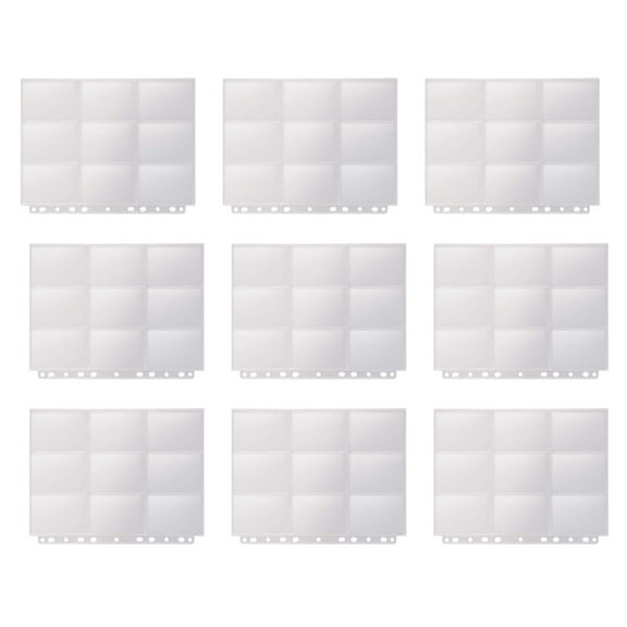 20 Pcs Clear Binder Collection Card Book Card Sleeves 28.8X22.5CM Transparent