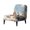 Winter Snowman, variant on HELLHERO Christmas Armless Accent Slipper Chair Cover Featuring Snowflake Pattern, Breathable Soft Slipcover for Dining Room and Living Room