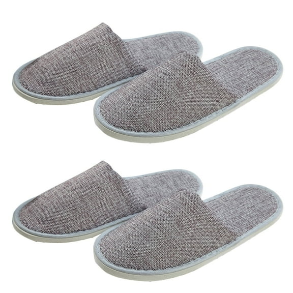 2 Pair Unisex Disposable Slipper Simple Shoes Portable Slippers for Indoor Travel Hotel
