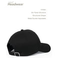 thumbnail image 2 of Gorra de béisbol Artexia 100% algodón negra ajustable, 2 of 3