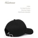 thumbnail image 2 of Gorra de béisbol Artexia 100% algodón negra ajustable, 2 of 3