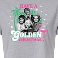 thumbnail image 3 of Golden Girls - Have A Golden Christmas - Juniors Cropped Cotton Blend T-Shirt, 3 of 5