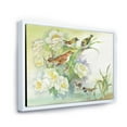 thumbnail image 3 of Designart 'Birds and Flowers In Rustic Scenery' Traditional Framed Canvas Wall Art Print, 3 of 5