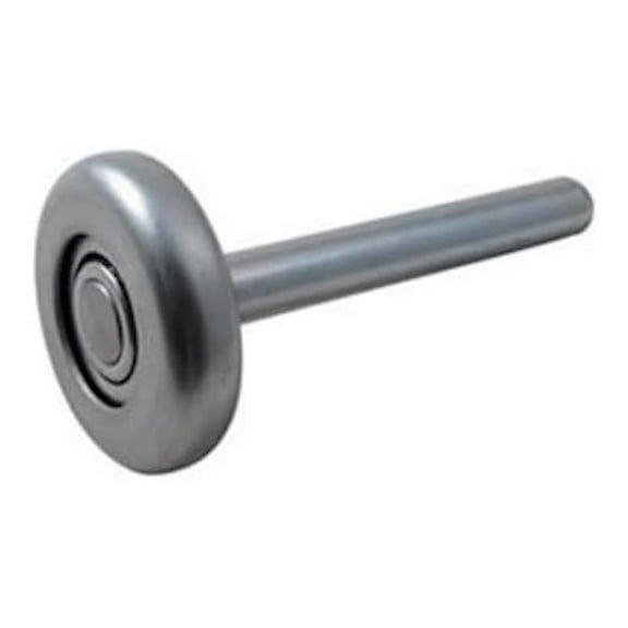 Garage Door Rollers 12 Pack - Steel Wheel with Bearings - 4'' Zinc Stem - 7/16'' Stem Diameter - Fits Most Residential Doors