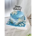 48Pcs Happy Birthday Cake Toppers 5.5inch Glitter Happy Birthday Cake ...