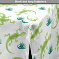 thumbnail image 4 of Lizard Dog Crate Cover, Crawling Reptiles and Bushes Drought Desert Creature, Easy to Use Pet Kennel Cover Small Dogs Puppies Kittens, 7 Sizes, Avocado Green Teal, by Ambesonne, 4 of 6