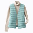 thumbnail image 2 of Xyxonk Women's Lightweight Water-Resistant Packable Puffer Vest Thermal Sleeveless White Duck Down Coat Outerwear,Mint Green XL, 2 of 8