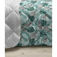 thumbnail image 3 of Forest Down Alternative Comforter, Woodland Trees Oak Birch Pine Willow Maple Summer Plants Growth Nature, Microfiber Quilt for All Season, 5 Sizes, Dark Teal Cream Brown, by Ambesonne, 3 of 3