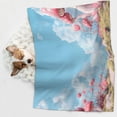 thumbnail image 6 of Naloa Cute Pink Mushrooms Dog Blanket, 3 Sizes Cat Blanket for Indoor Cats Large Medium Small Dog Gifts-Large, 6 of 8