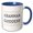 Blue/White, variant on 3drose, Image of Grammar Goddess, 11oz Mug
