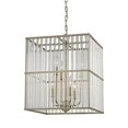 thumbnail image 1 of ELK Lighting 81097/6 Ridley 6 Light Chandelier In Aged Silver With Oval Glass Rods, 1 of 1