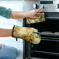 thumbnail image 2 of Sunflower Kitchen Oven Mitt and Pot Holder Sets 2 Pcs for Baking, Cooking and Grilling, Heat Resistant Up To 392 °F, 2 of 7