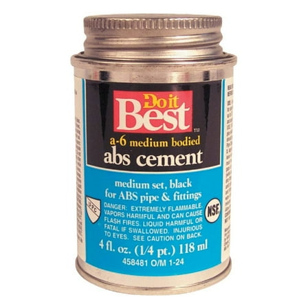 William Harvey 018502 ABS Cement, 1/4 pt Capacity