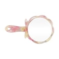 thumbnail image 5 of Unique Bargains Women Rose Shape Handheld Mirror Pink Yellow Pink Yellow, 5 of 5