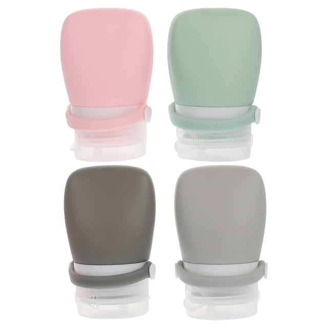 Miangastore Silicone Travel Containers for Business Trips 4Pcs 2.75X1.69X1.38in