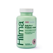 Hilma Daily Pre + Probiotic Herbal Supplement Vegan Capsules, Doctor Formulated, 60 Count