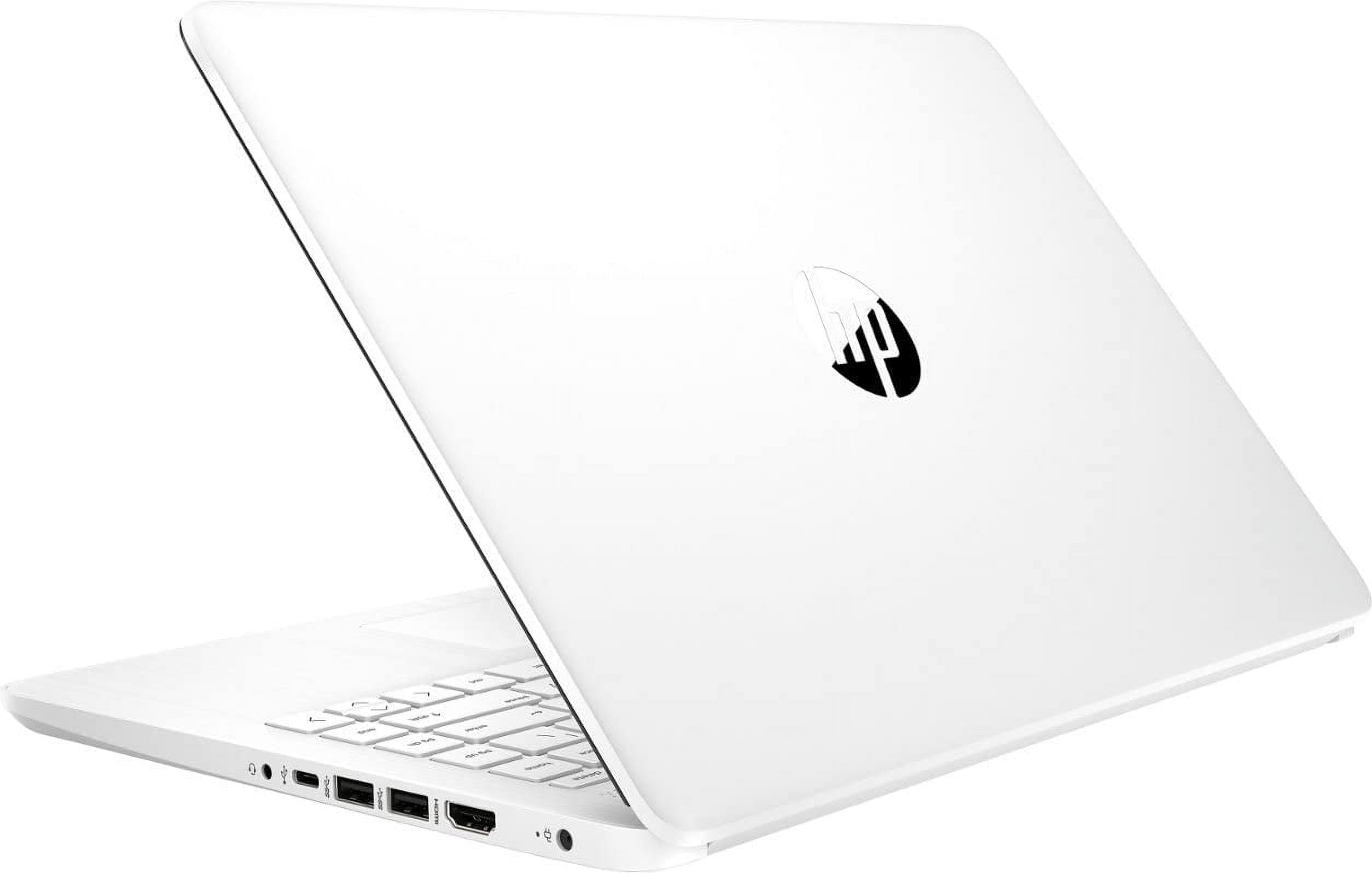 HP 14 inch Student Laptop, Intel Quad-Core Processor, 16GB RAM, 192GB Storage(64GB eMMC+128GB Micro SD), Ultra Light, Windows 11 Home in S Mode, Long Battery, UHD Graphics, White