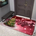 thumbnail image 2 of VIKAMA1pc Felpudo de terciopelo de cristal navideño, felpudo para puerta, decoración navideña, felpudo moderno y sencillo para el hogar, felpudo antideslizante para decoración del hogar, 2 of 4