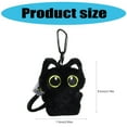 thumbnail image 3 of Vibrant Plush Key chain Soft Plush Black Keychain Elegant Pendant Adornment for Bags and Accessories, 3 of 4