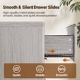 thumbnail image 4 of CHITOOMA Modern 5 Drawer Dresser for Bedroom, Fluted Wood Chest of Drawers with Gold Handles, Tall Storage Cabinet for Living Room, Gray, 4 of 8