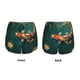 thumbnail image 3 of Balery Koi Pond Lilies Pantalones cortos deportivos para mujer con forro y dos bolsillos, elásticos, para entrenamiento, gimnasio, yoga-XX-Large, 3 of 7