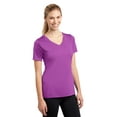 thumbnail image 4 of Sport-Tek V-Neck Tee (LST353) Pink Orchid, 2XL, 4 of 6