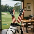 thumbnail image 4 of Pzuqiu Golf Club Covers Universal Portable Golf Driver Head Covers Protect Against Scratches and Damage for Woods and Driver Fairway Hybrids Women Men, Vintage American Flag, 4 of 8