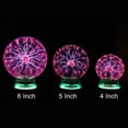 thumbnail image 3 of Lampe à Boule de Plasma 6 Pouces, Lampe à Sphère Électrostatique avec Prise EU, 3 of 6