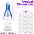 thumbnail image 2 of Austok DIY Stress Ball Making Kit, 15 PCS TPR Skins with Expander & Vacuum Tool, Empty Squeeze Stress Ball DIY Kit, Create ASMR Sensory Stress Relief Toys Care Gift for Office & Anxiety, 2 of 9