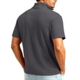 thumbnail image 4 of Sweatshirts For Men Long Sleeve Waffle Shirts Quarter Zip Loose Pullover Tops Lightweight Trendy Sweatshirts, 4 of 5