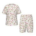 thumbnail image 1 of Balery Rose Flowers Conjunto de Pijama Infantil de Manga Corta con Estampado – Ropa de Dormir de Algodón Suave-4X-Large, 1 of 6