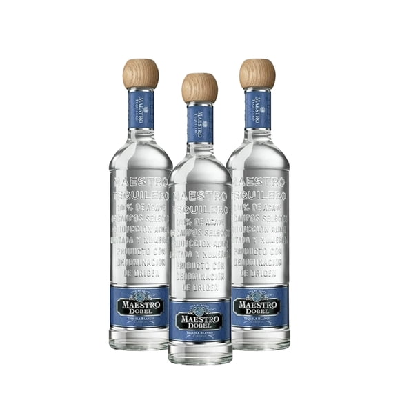Pack De 3 Tequila Maestro Tequilero Blanco 700Ml