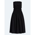 thumbnail image 4 of Free Assembly Women's and Women's Plus Strapless Cotton Poplin Tiered Midi Dress, Sizes XS-4X, 4 of 4