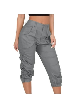 Women's Cargo Capris Hiking Pants Lightweight Quick Dry Outdoor Athletic  Casual Loose Comfy Multiple Pockets Trousers