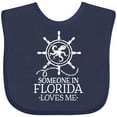 thumbnail image 3 of Inktastic Someone in Florida Loves Me Boys or Girls Baby Bib, 3 of 4