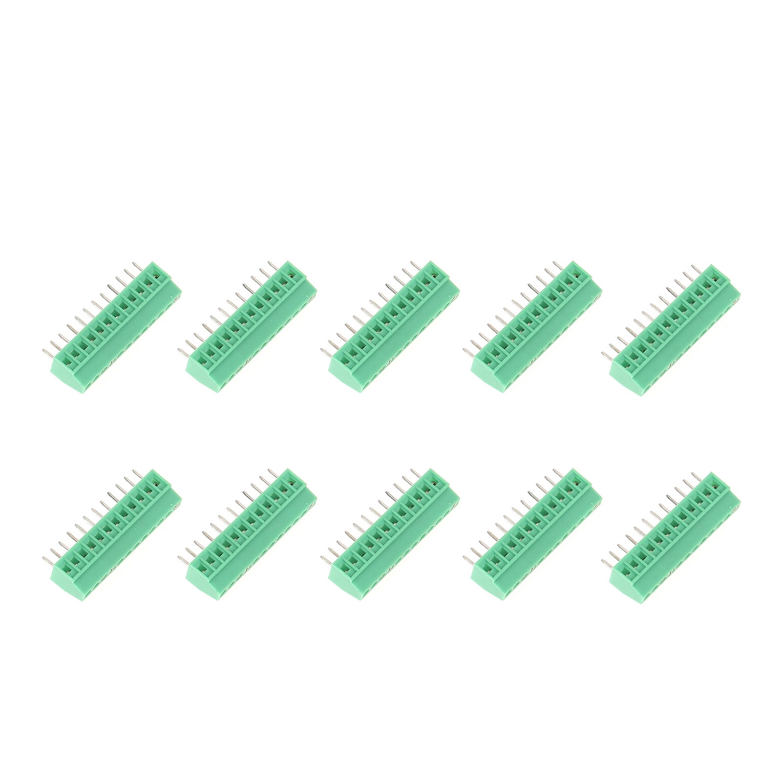 10Pcs 2.54mm 0.1in Pitch PCB Mount Screw Terminal Block Connector, 12 Pin 2.54mm Pitch PCB Universal Terminal Block Connector