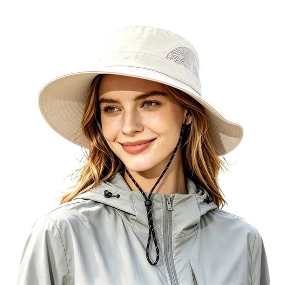 Waterproof Sun Hat, Rain Hat for Women, UPF 50 UV Protection, Wide Brim, Packable, Lightweight, Fishing Hat for Hiking, Travel