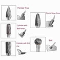 thumbnail image 4 of FABLE- 20Pc Tungsten Carbide Rotary Drill Bits Burr Die Grinder Shank Carving Set, 4 of 5