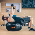 thumbnail image 3 of UFC FitBall - 55 cm, Black - Anti-Burst Stability Ball for Core Strength, MMA Training & Fitness - Durable PVC, 3 of 4